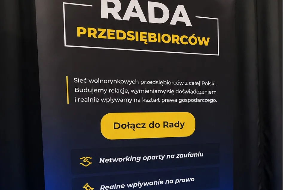 Blue Lit Rada Przedsiębiorców Banner